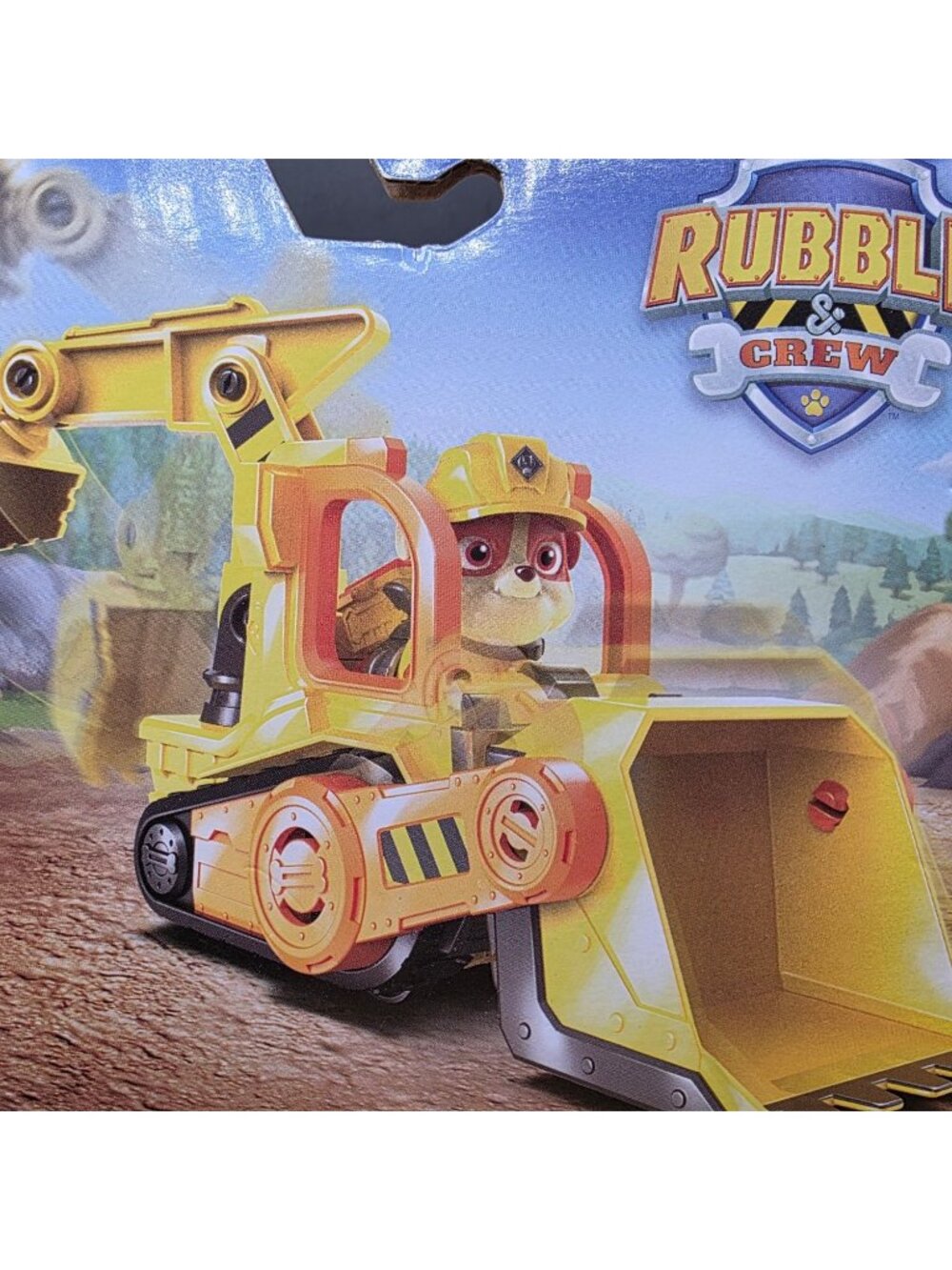 Rubble And Crew Paw Patrol Bulldozer Vehicle Yellow New Ages 3+ - Picture 6 of 9